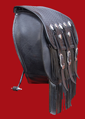 Harley Springer Saddle bag side view after linning with Plastic ABS